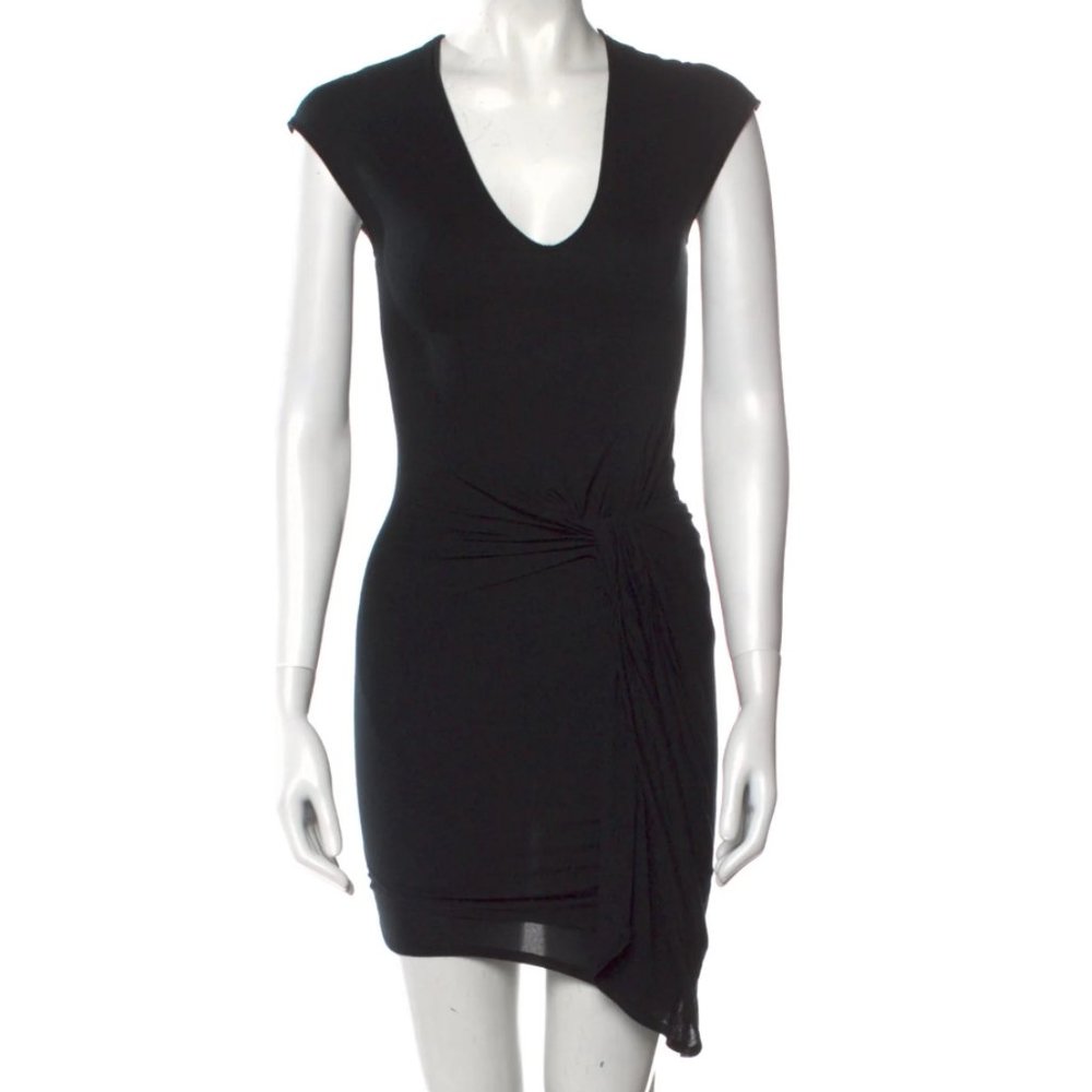 Helmut Lang Asymmetrical Midi Dress